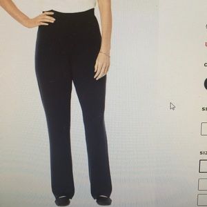 Woman Within Black Stretch Pants Pockets NWOT